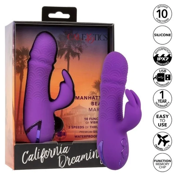 Manhattan Beach Marvel Vibrator Rabbit Lila von California Dreaming von Calexotics kaufen | Fesselliebe