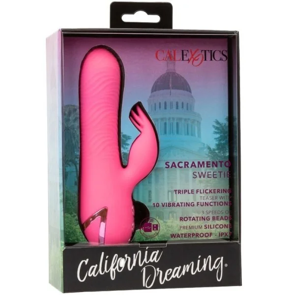 Sacramento Sweetie Vibrator Rabbit Pink von California Dreaming von Calexotics kaufen | Fesselliebe