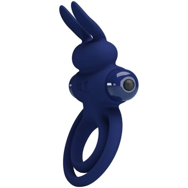 Darey Doppelter Vibrationsring Kaninchen Blau von Pretty Love Male kaufen | Fesselliebe
