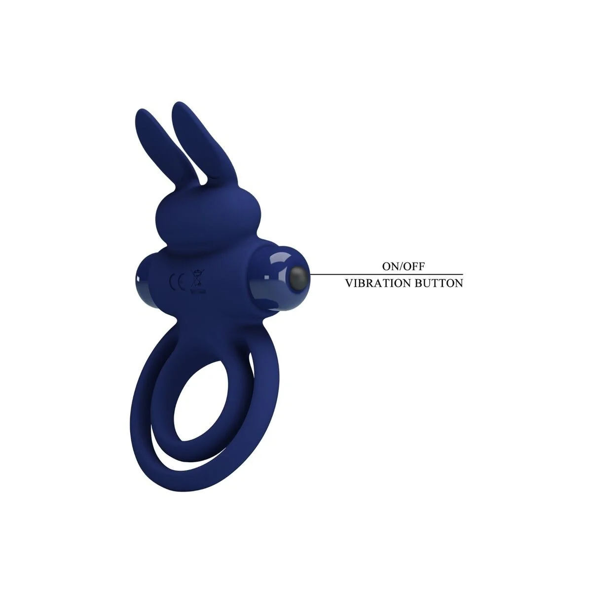 Darey Doppelter Vibrationsring Kaninchen Blau von Pretty Love Male kaufen | Fesselliebe