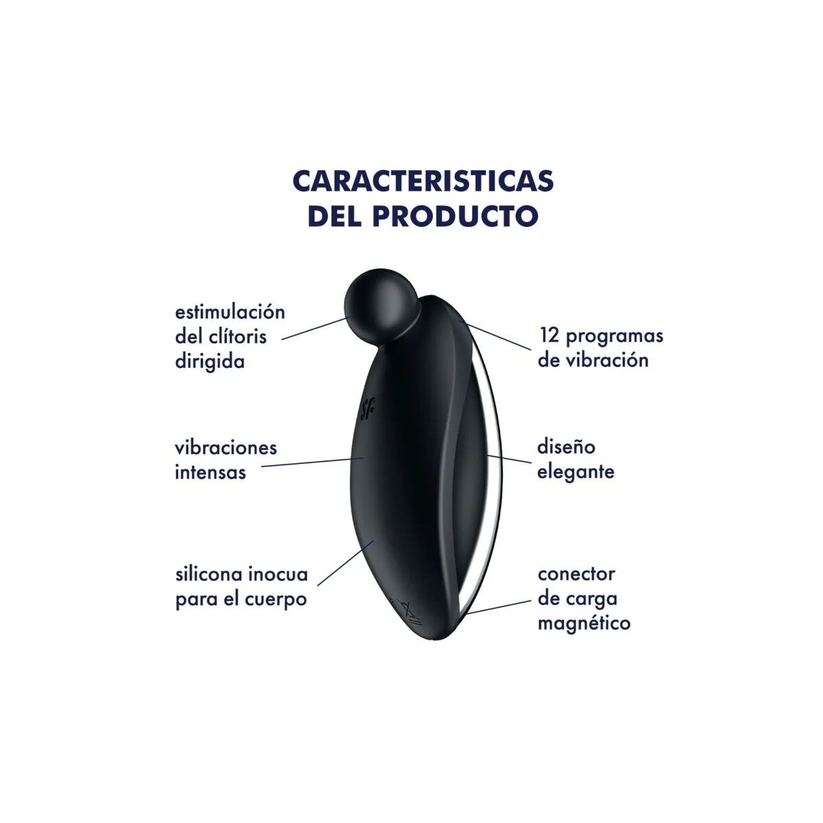 Spot On 2 Auflegevibrator Schwarz von Satisfyer Vibrator kaufen | Fesselliebe