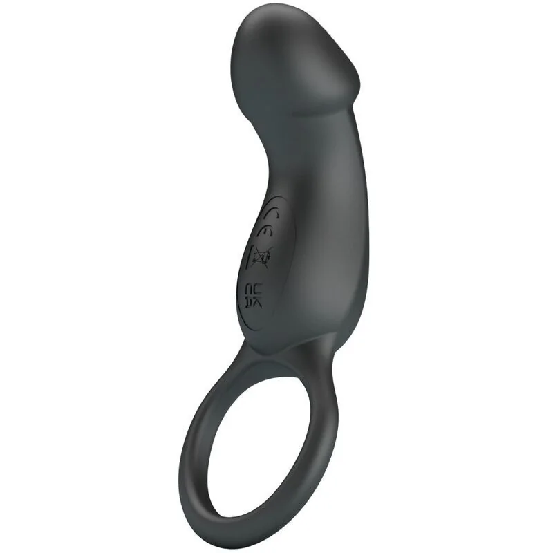 Trae Vibrationsring mit Schwarzem Stimulator von Pretty Love Male kaufen | Fesselliebe