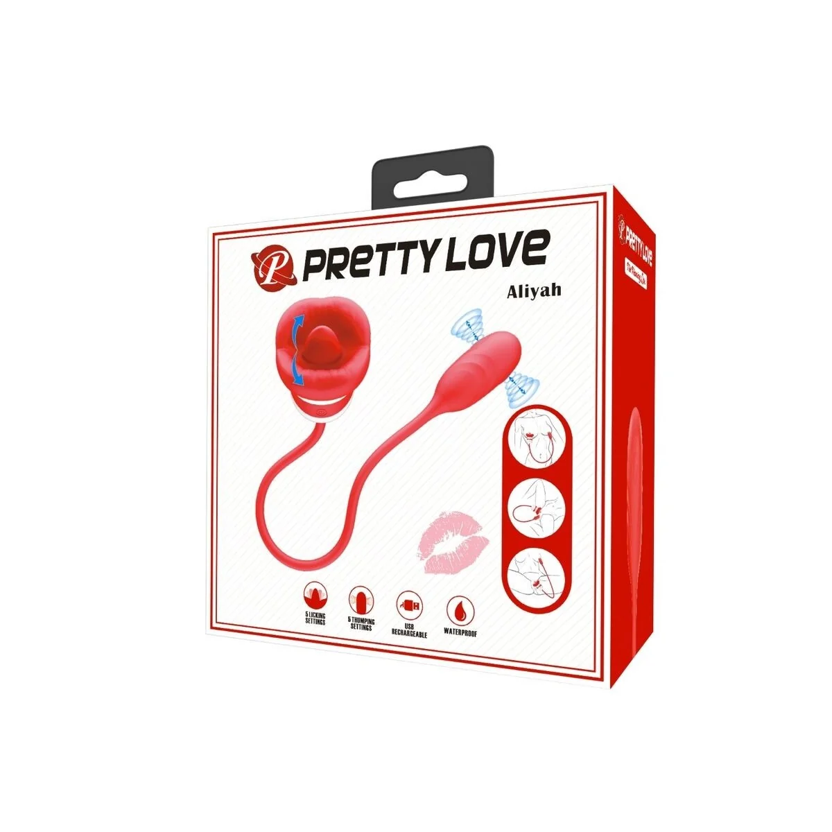 Aliyah Masturbator mit Rotem Mund von Pretty Love kaufen | Fesselliebe