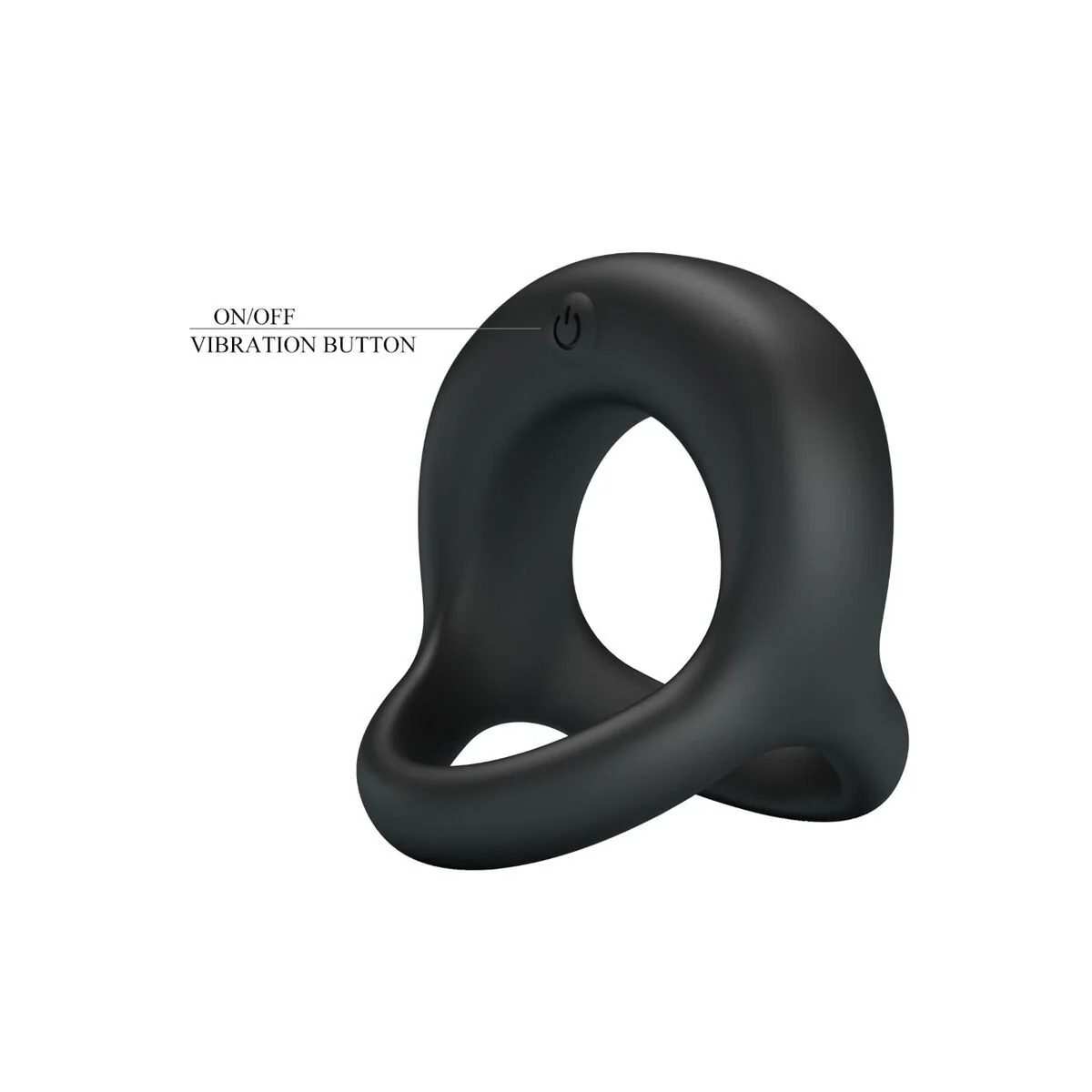 Elliott Schwarzer Vibrierender Ring von Pretty Love kaufen | Fesselliebe