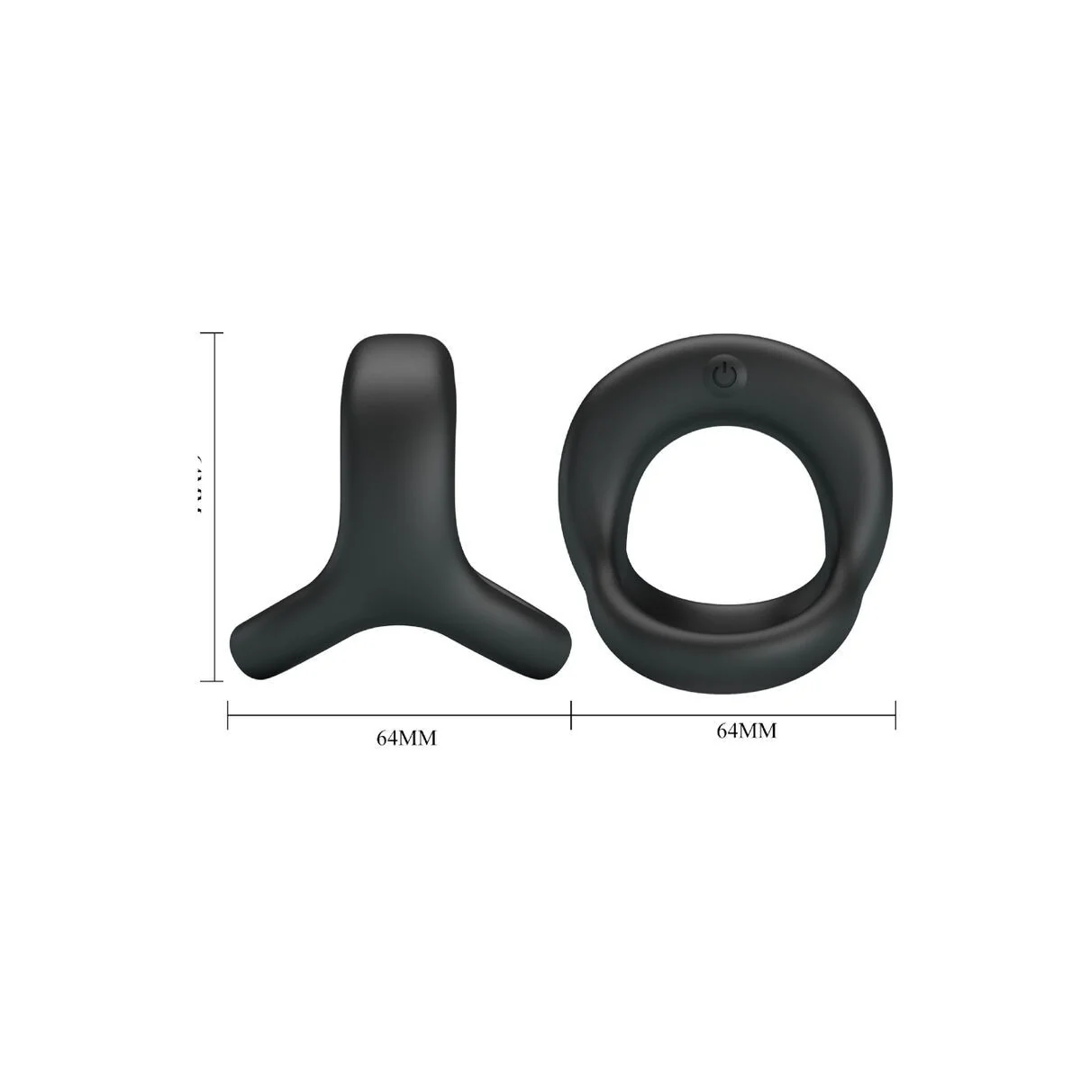 Elliott Schwarzer Vibrierender Ring von Pretty Love kaufen | Fesselliebe