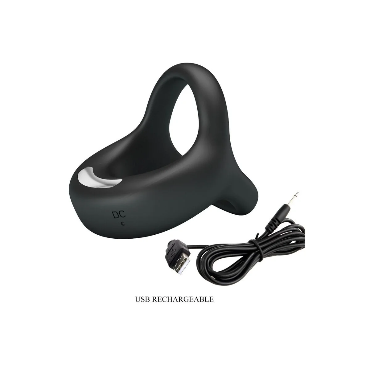 Elliott Schwarzer Vibrierender Ring von Pretty Love kaufen | Fesselliebe