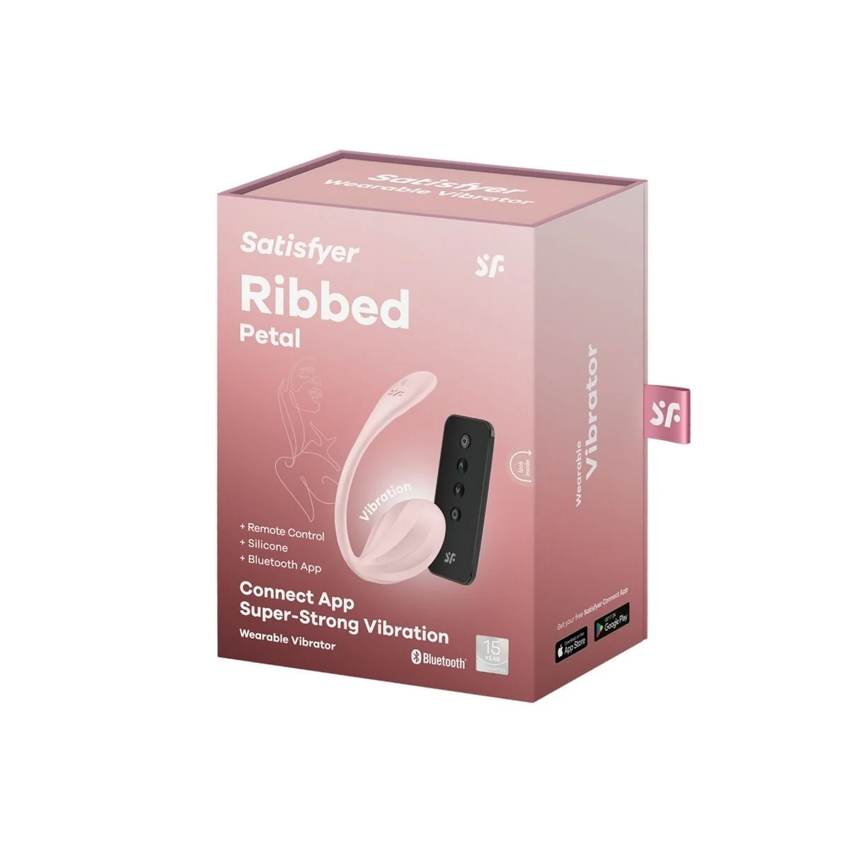 Ribbed Petal G Point mit Fernbedienung Stimulator Rose mit kostenloser App von Satisfyer Partner kaufen | Fesselliebe