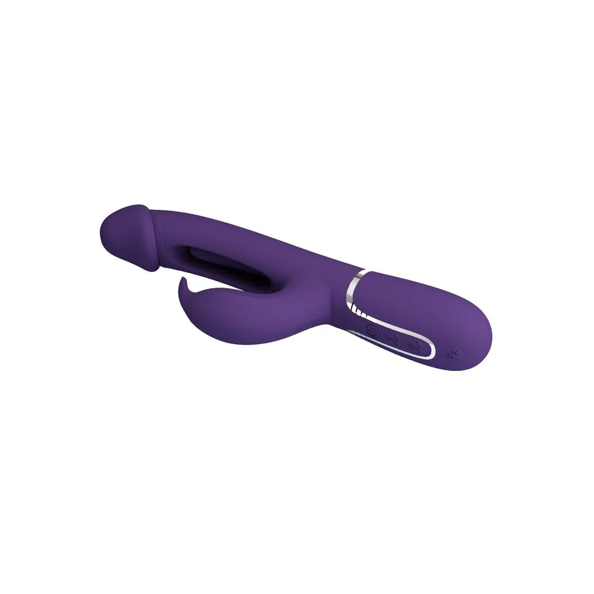 Kampas Rabbit 3 in 1 Multifunktionsvibrator mit Zunge Violett von Pretty Love Flirtation kaufen | Fesselliebe
