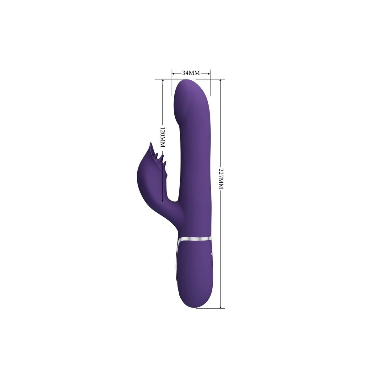 Zalin Rabbit Vibrator Perlen 4 in 1 Lila von Pretty Love Flirtation kaufen | Fesselliebe
