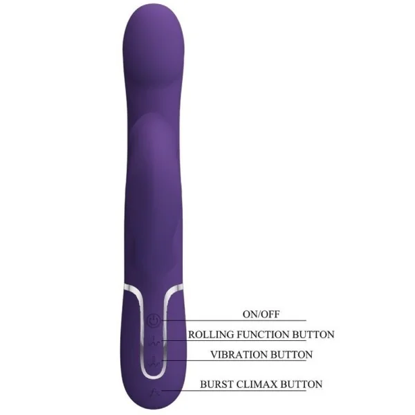 Zalin Rabbit Vibrator Perlen 4 in 1 Lila von Pretty Love Flirtation kaufen | Fesselliebe