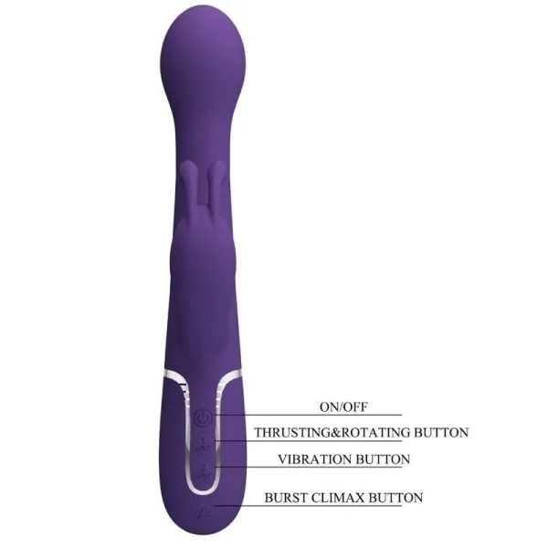Dejon Rabbit Vibrator 3 in 1 Multifunktions-Lila von Pretty Love Flirtation kaufen | Fesselliebe