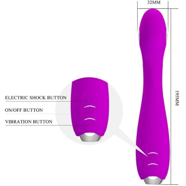 Hector Elektroschock-Vibrator mit kostenloser App Violett von Pretty Love Flirtation kaufen | Fesselliebe