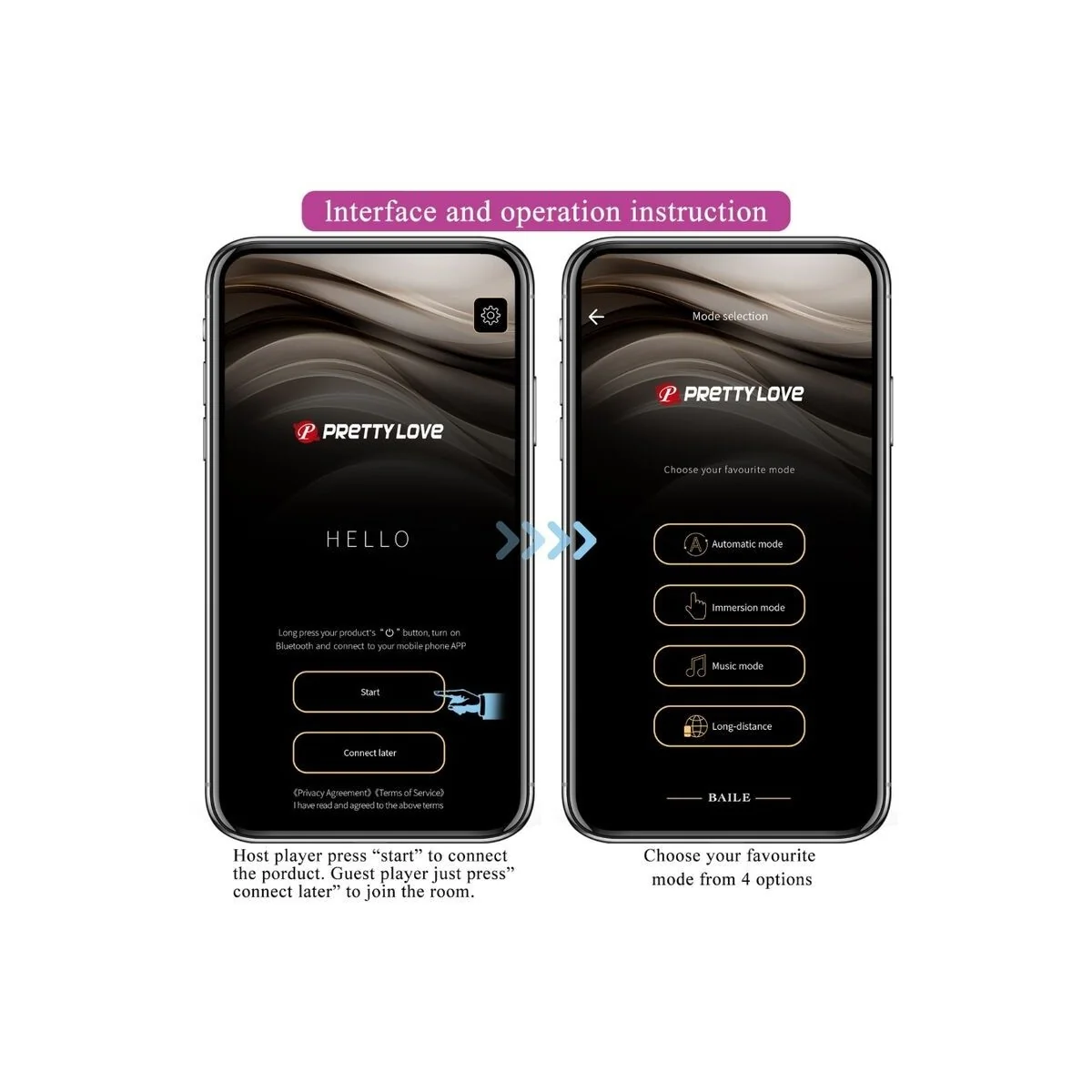 Hector Elektroschock-Vibrator mit kostenloser App Violett von Pretty Love Flirtation kaufen | Fesselliebe