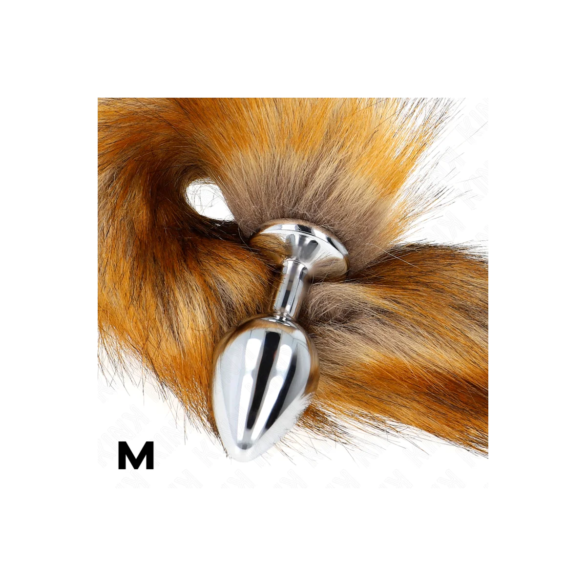 Anal Plug Größe M 8 X 3,5 cm mit Kunststoffschwanz 40 cm Braun von Kink Pleasure Plugs kaufen | Fesselliebe