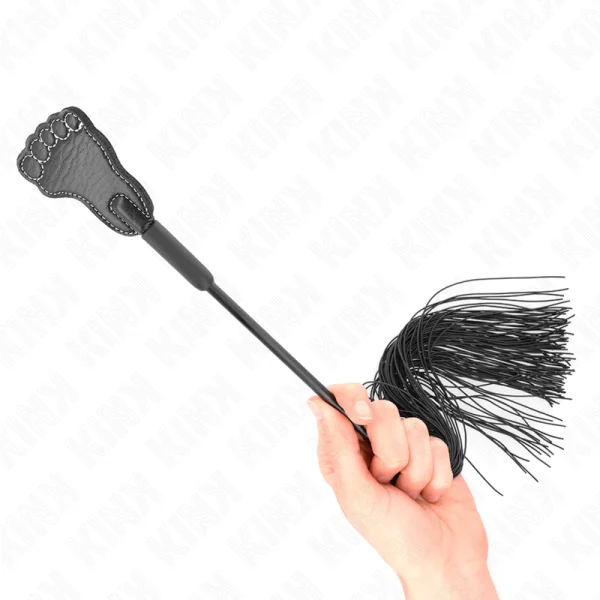 Fußförmige Paddel mit Quastenpeitsche 31 cm von Kink Impact & Touch kaufen | Fesselliebe