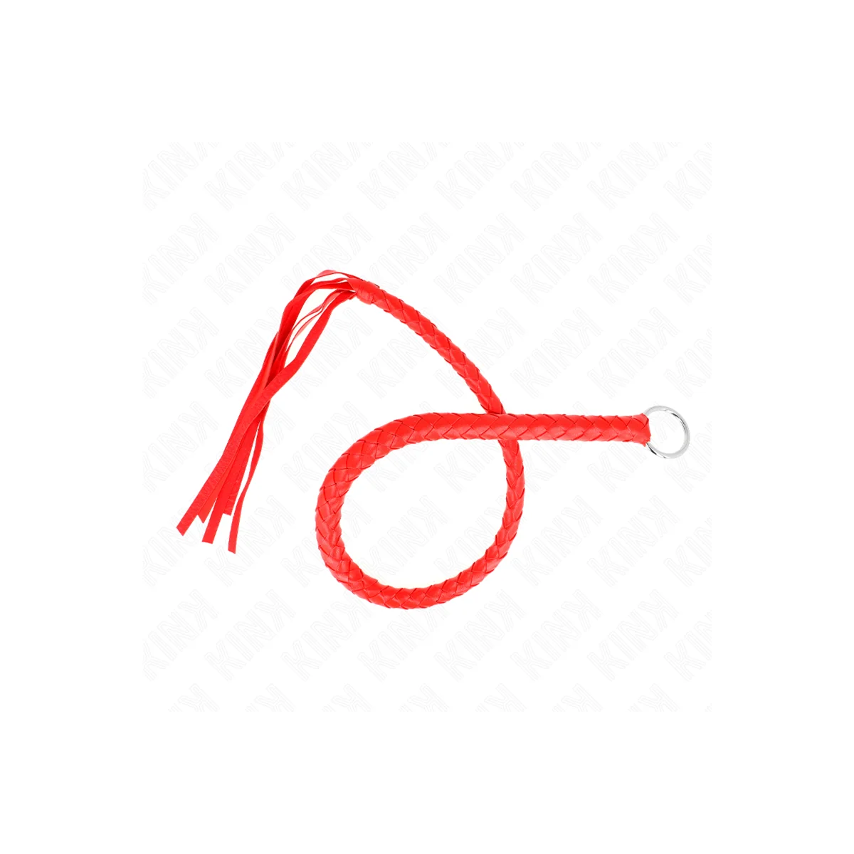 Schlangenpeitsche mit Rotem Handring 65 cm von Kink Impact & Touch kaufen | Fesselliebe