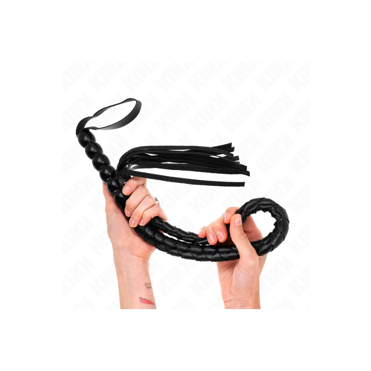 Schlangenpeitsche mit Perlen 80 cm von Kink Impact & Touch kaufen | Fesselliebe