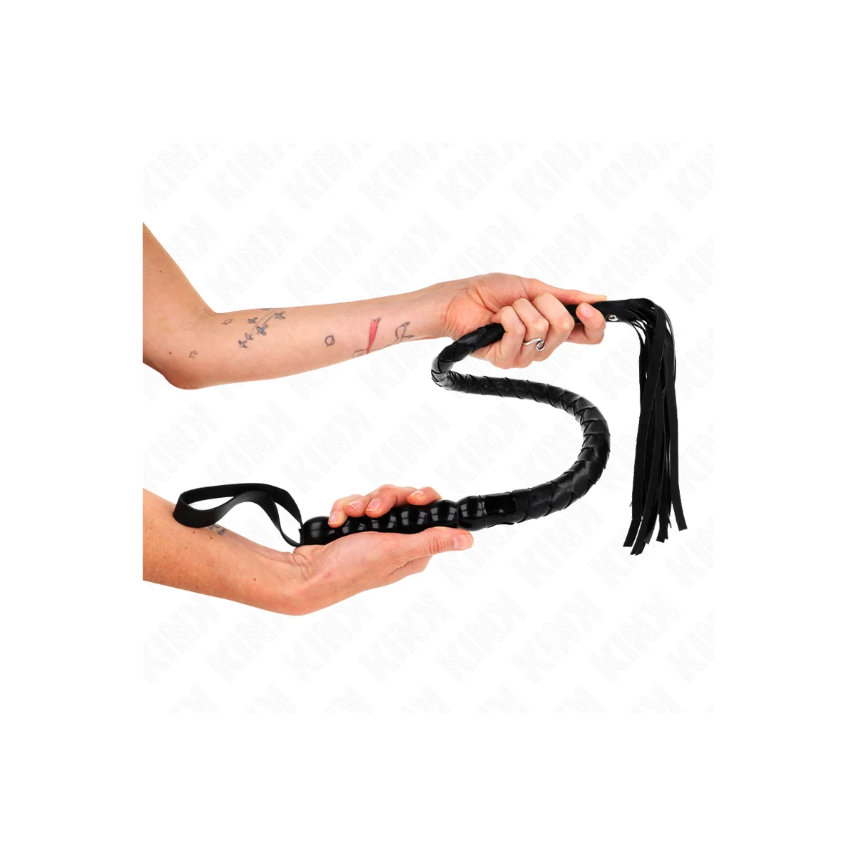 Schlangenpeitsche mit Perlen 80 cm von Kink Impact & Touch kaufen | Fesselliebe