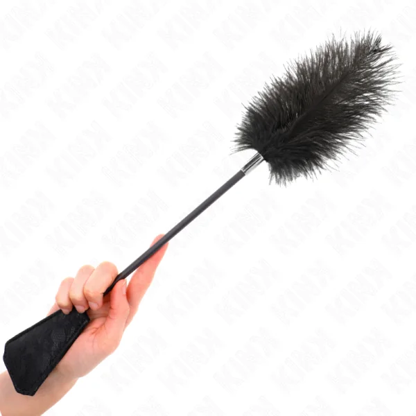 Straussenfedern Zum Kitzeln mit Spitzenpalette 56 cm von Kink Impact & Touch kaufen | Fesselliebe