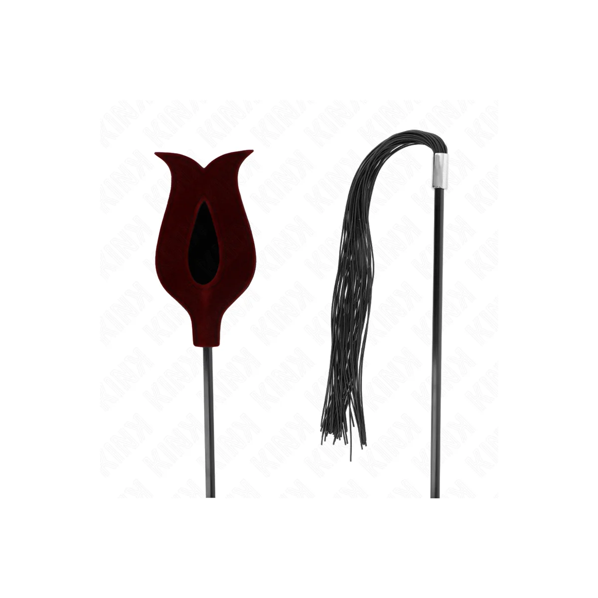 Rosenform Quastenpeitsche aus Silikon 45 cm von Kink Impact & Touch kaufen | Fesselliebe