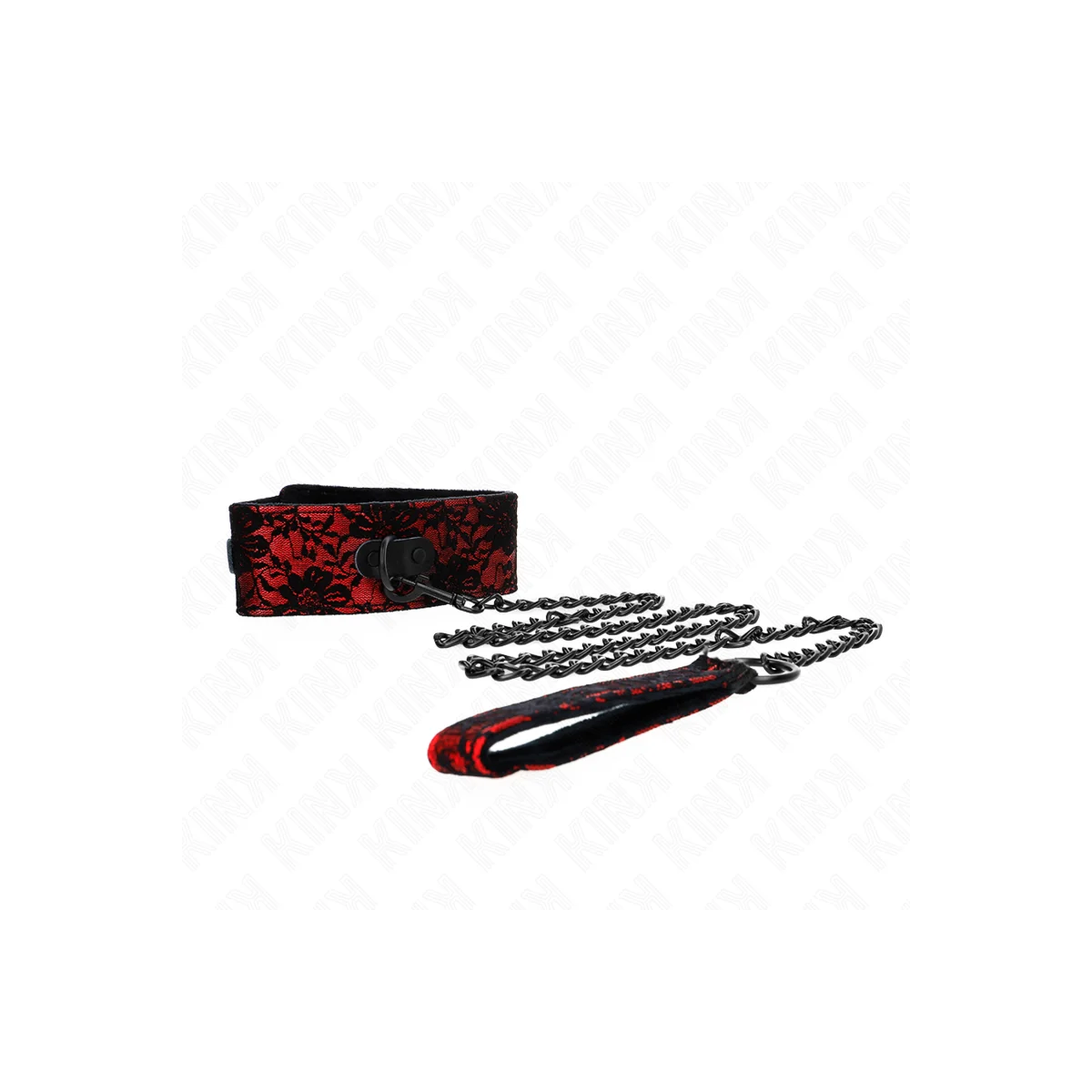 Spitzenkette mit Gürtel mit Echtledergürtel 105 cm / 44 X 5,5 cm von Kink Collar & Gag kaufen | Fesselliebe
