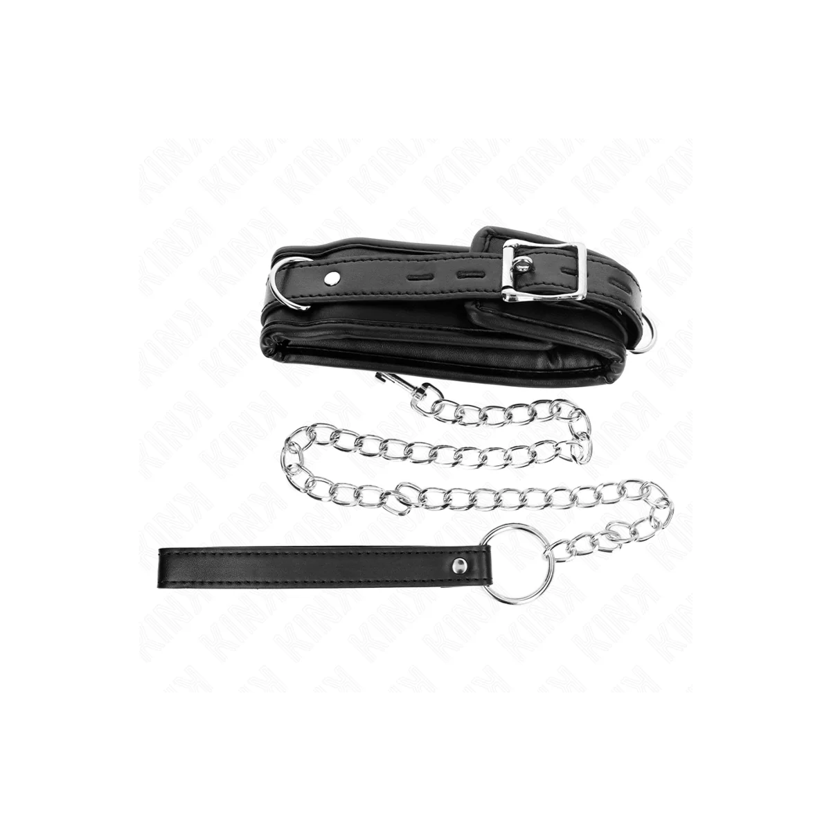 Schwere Halskette mit Gürtel 65 cm Modell 1 Verstellbar 36,5-50 cm von Kink Collar & Gag kaufen | Fesselliebe