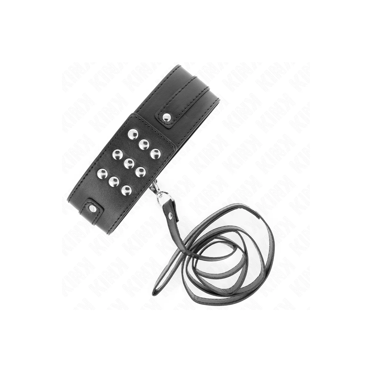 Halskette mit Gürtel 116 cm Modell 1 Verstellbar 36-43 cm X 5 cm von Kink Collar & Gag kaufen | Fesselliebe