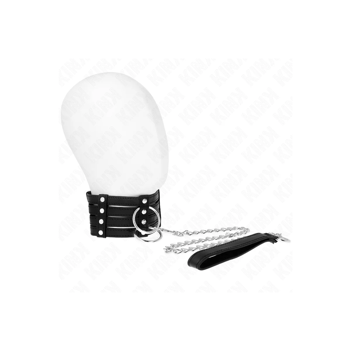 Halskette mit Gürtel 65 cm Sub Style Verstellbar 35-51 cm X 7 cm von Kink Collar & Gag kaufen | Fesselliebe