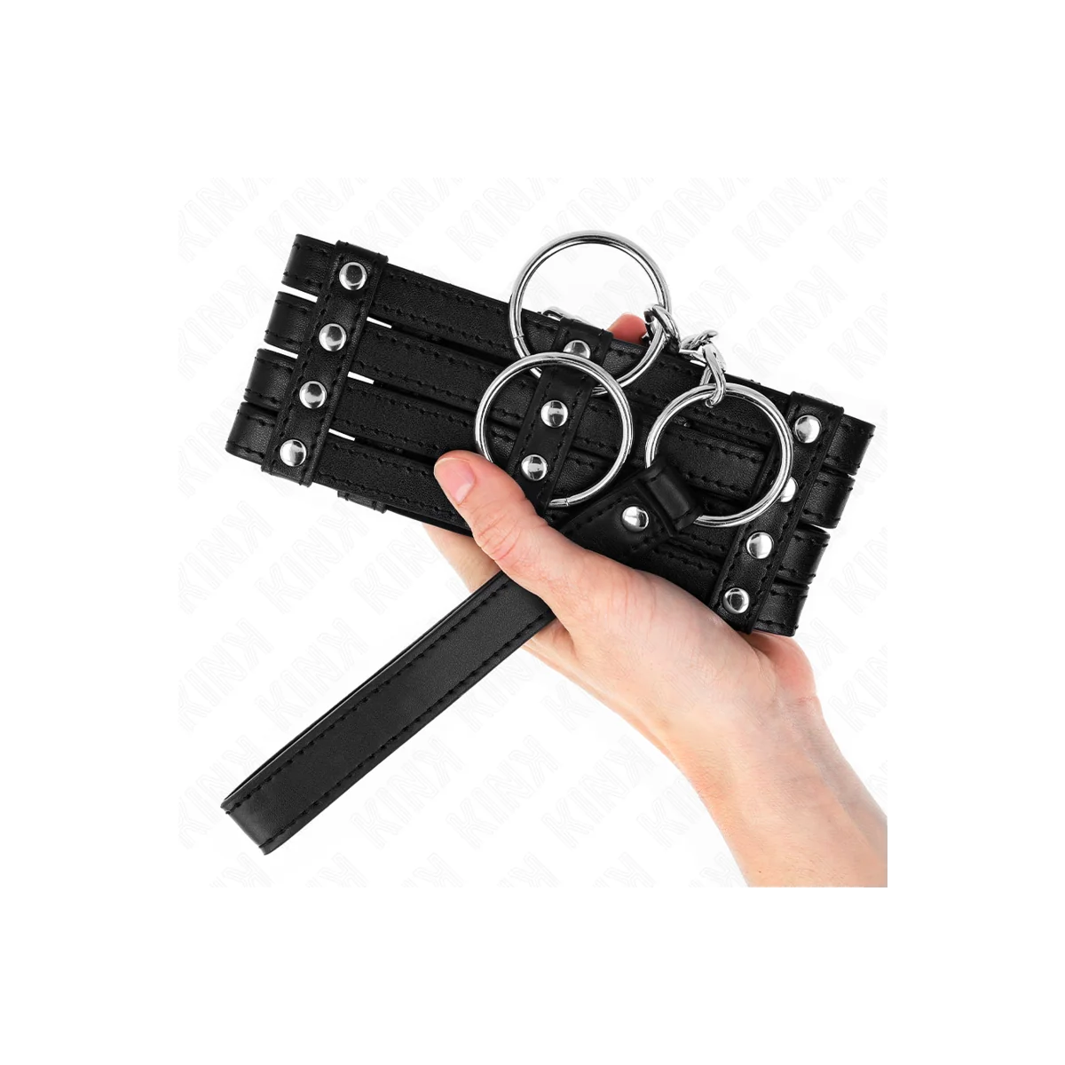 Halskette mit Gürtel 65 cm Sub Style Verstellbar 35-51 cm X 7 cm von Kink Collar & Gag kaufen | Fesselliebe