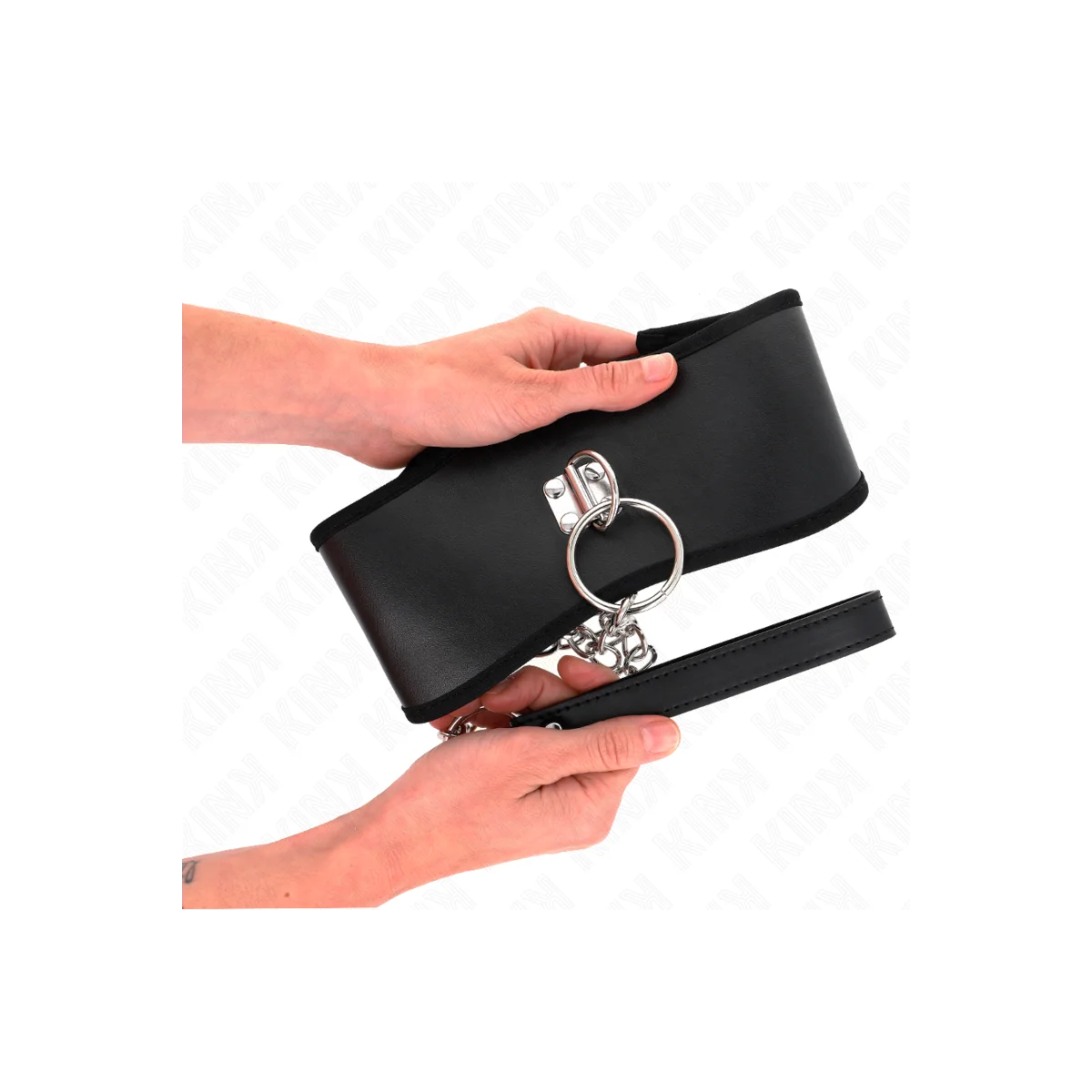 Halskette 65 cm mit Breitem Riemen Verstellbar 40-55 cm X 10 cm von Kink Collar & Gag kaufen | Fesselliebe