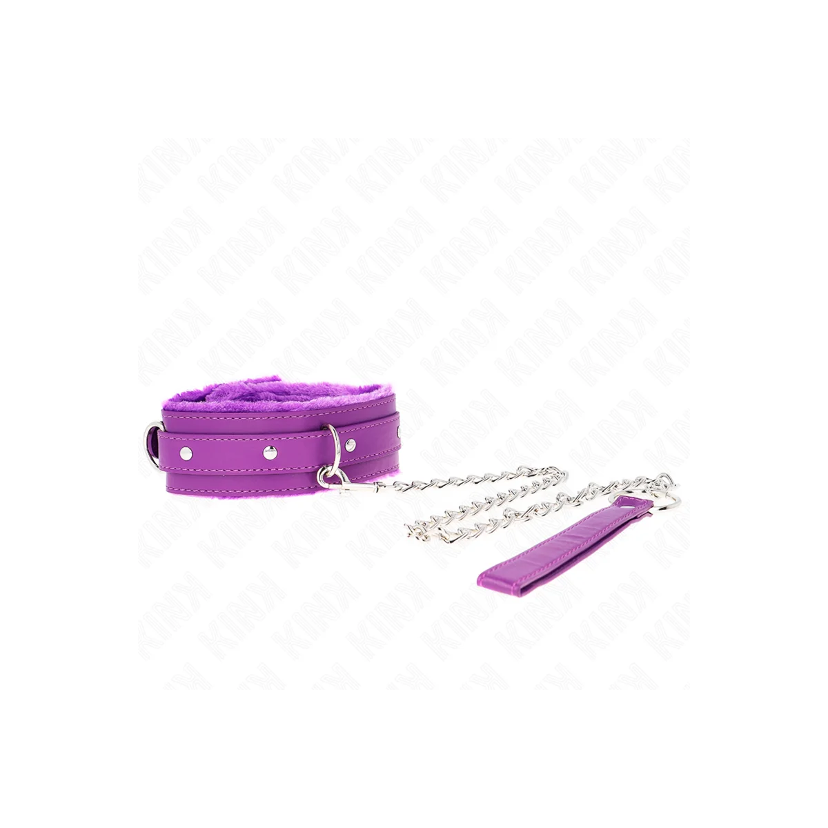 Halsband mit Leine 65 cm mit Einschränkungen Lila 36-42 cm X 5,5 cm von Kink Collar & Gag kaufen | Fesselliebe