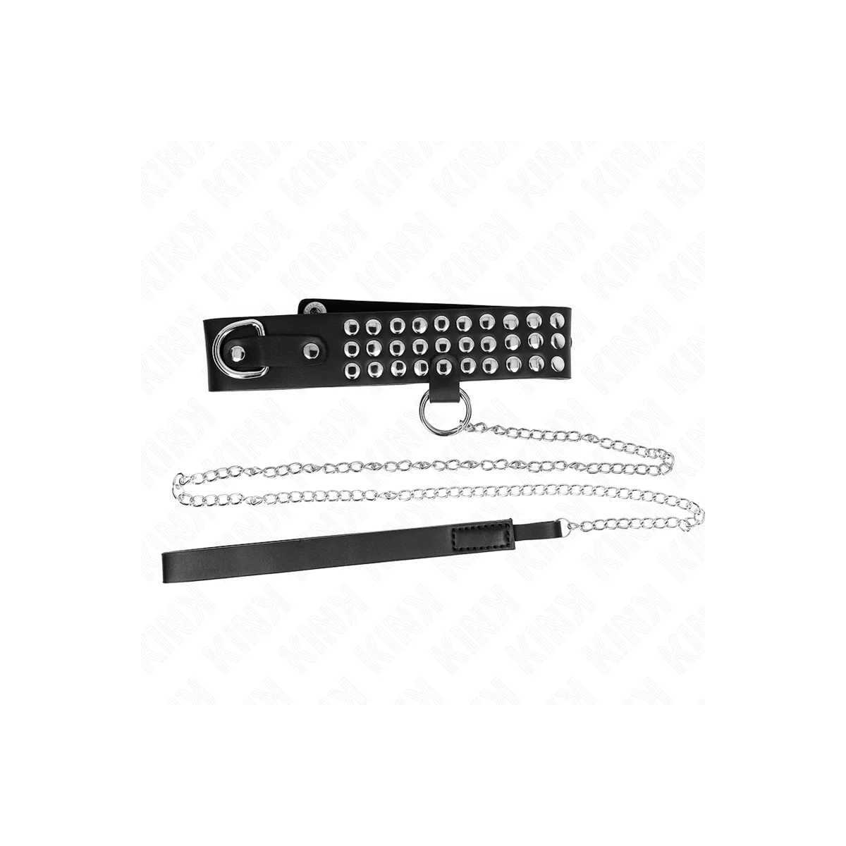 Halskette mit Band 65 cm Glänzend Verstellbar 37-42 cm X 5,3 cm von Kink Collar & Gag kaufen | Fesselliebe