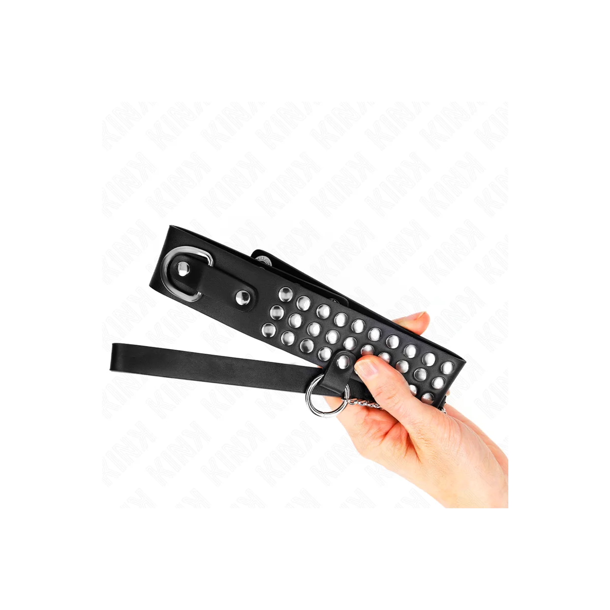 Halskette mit Band 65 cm Glänzend Verstellbar 37-42 cm X 5,3 cm von Kink Collar & Gag kaufen | Fesselliebe