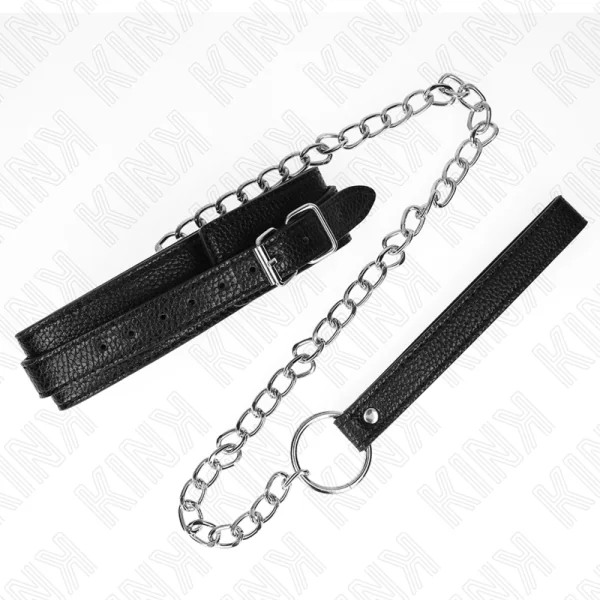 Halskette mit Schlangenmuster und Leine 65 cm von Kink Collar & Gag kaufen | Fesselliebe