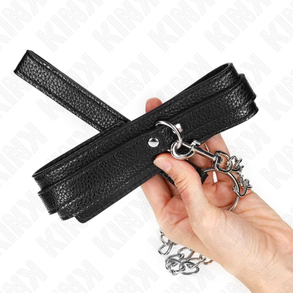 Halskette mit Schlangenmuster und Leine 65 cm von Kink Collar & Gag kaufen | Fesselliebe