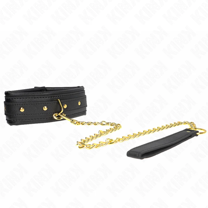 Halskette mit Schwammkunstlederband Modell 1 Verstellbar 37-54 cm X 3 cm von Kink Collar & Gag kaufen | Fesselliebe 2