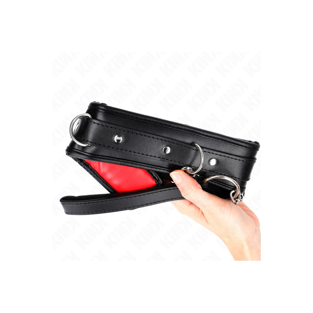 Halskette mit Schwammkunstlederband Modell 3 Verstellbar 37-54 cm X 3 cm von Kink Collar & Gag kaufen | Fesselliebe