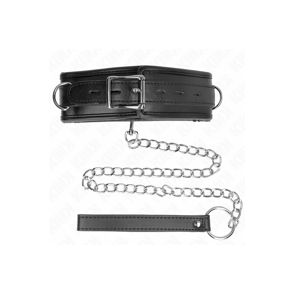 Halskette mit Schwammkunstlederband Modell 3 Verstellbar 37-54 cm X 3 cm von Kink Collar & Gag kaufen | Fesselliebe