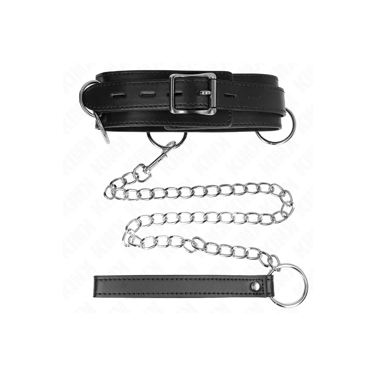 Ring-Sklaverei-Halskette mit Band 80 cm 53 X 5 cm von Kink Collar & Gag kaufen | Fesselliebe