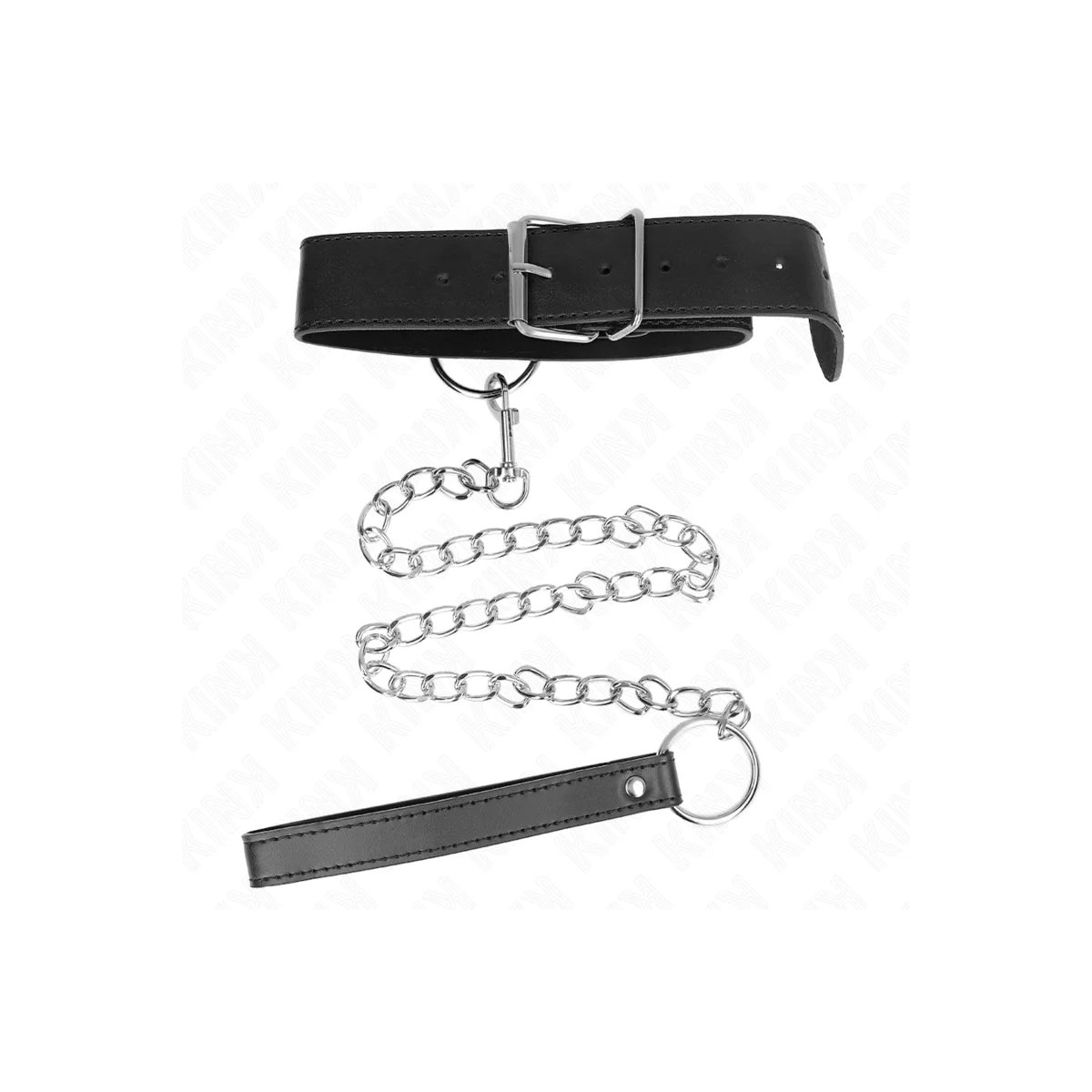 Basismodell Halsband mit Leine Modell 4 Verstellbar 36-43 cm von Kink Collar & Gag kaufen | Fesselliebe