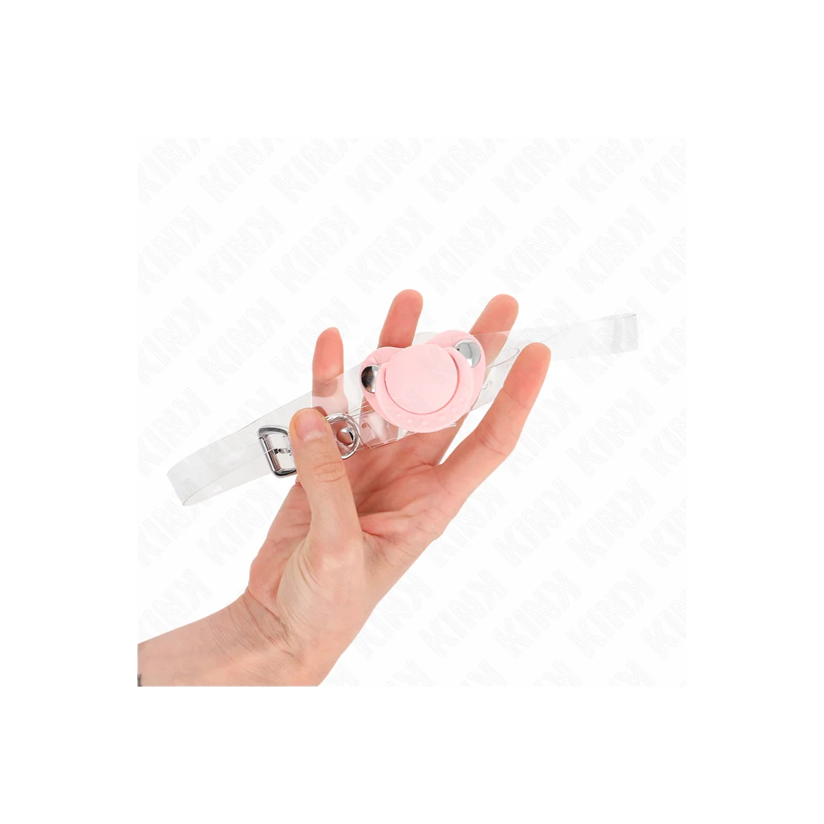 Rosa Schnullerform-Spitze 5,5 X 4 cm Verstellbar 43-60 cm von Kink Collar & Gag kaufen | Fesselliebe