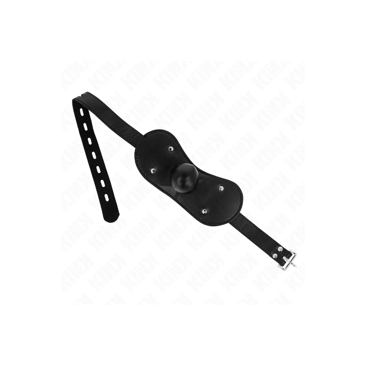 Ball Gag Mundmaske mit Schloss Verstellbar 42-60 cm von Kink Collar & Gag kaufen | Fesselliebe