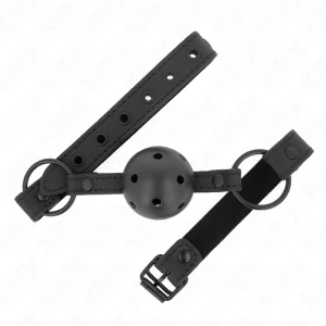 Neoprenball 4,5 cm Knebel 63,5 X 2 cm Verstellbar 41 X 59 cm von Kink Collar & Gag kaufen | Fesselliebe