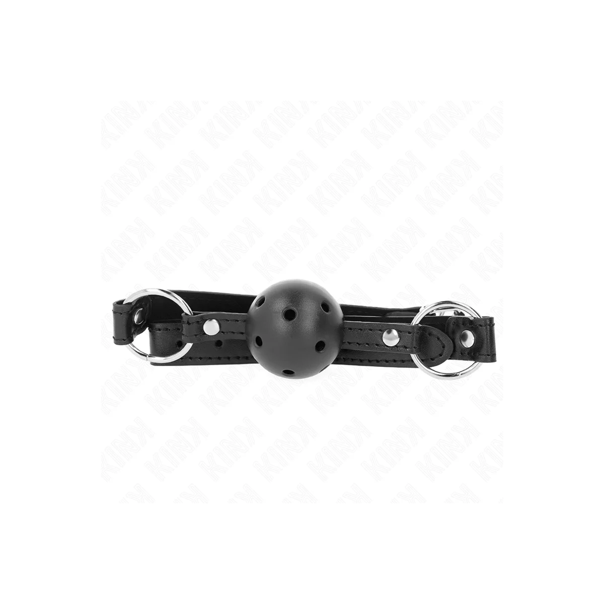 Hohlharter Schwarzer Ball 4,5 cm Gag Modell 1 63,5 X 2 cm von Kink Collar & Gag kaufen | Fesselliebe