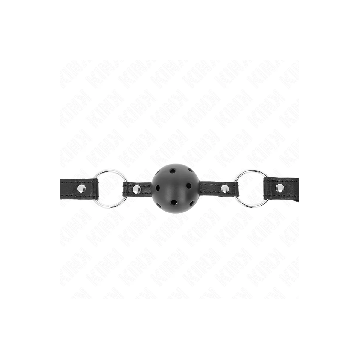 Hohlharter Schwarzer Ball 4,5 cm Gag Modell 1 63,5 X 2 cm von Kink Collar & Gag kaufen | Fesselliebe