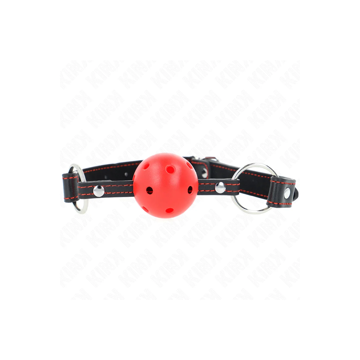 Hohlharter Roter Ballknebel Modell 2 65 X 2,5 cm von Kink Collar & Gag kaufen | Fesselliebe