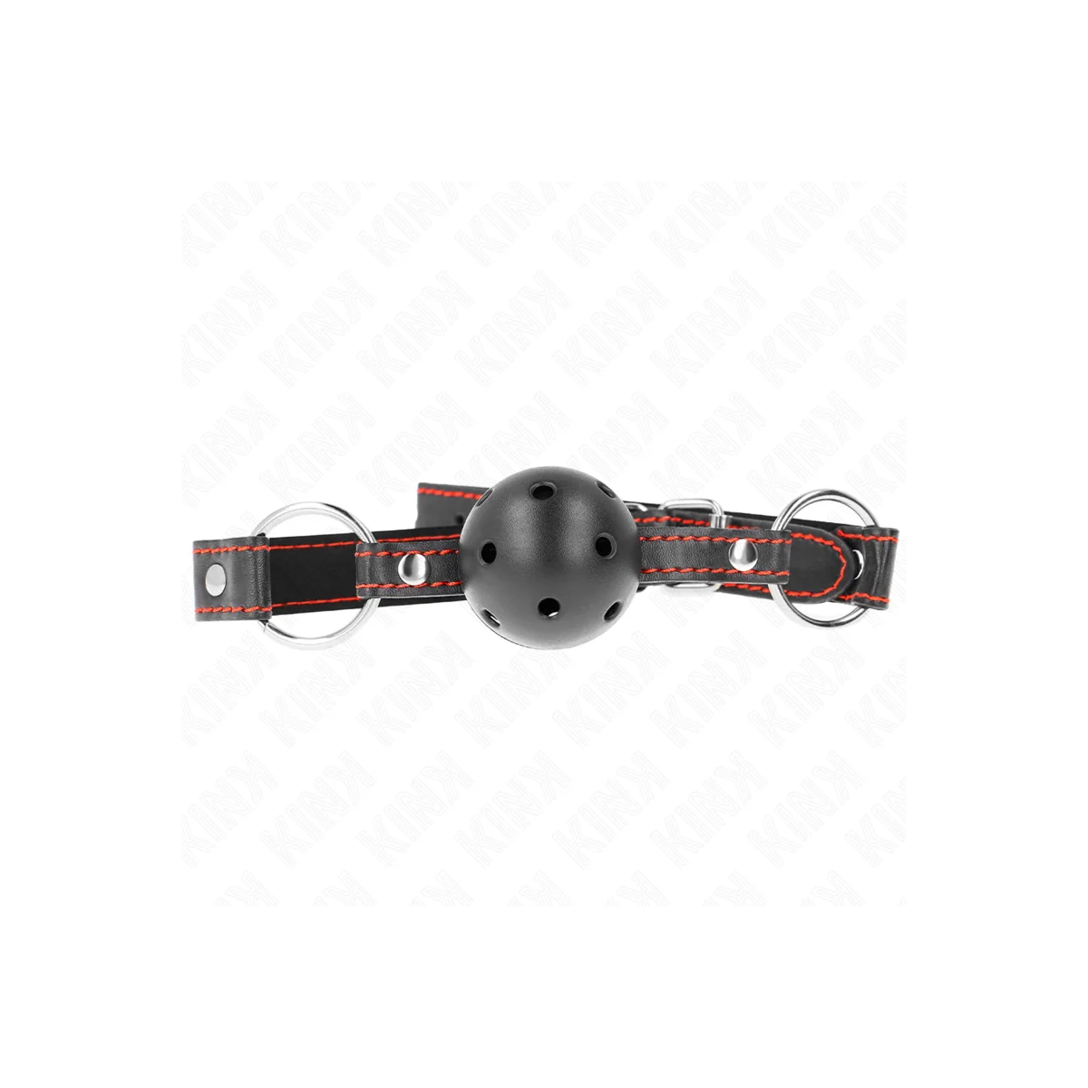 Hohlharter Schwarzer Ballknebel Modell 2 65 X 2,5 cm von Kink Collar & Gag kaufen | Fesselliebe