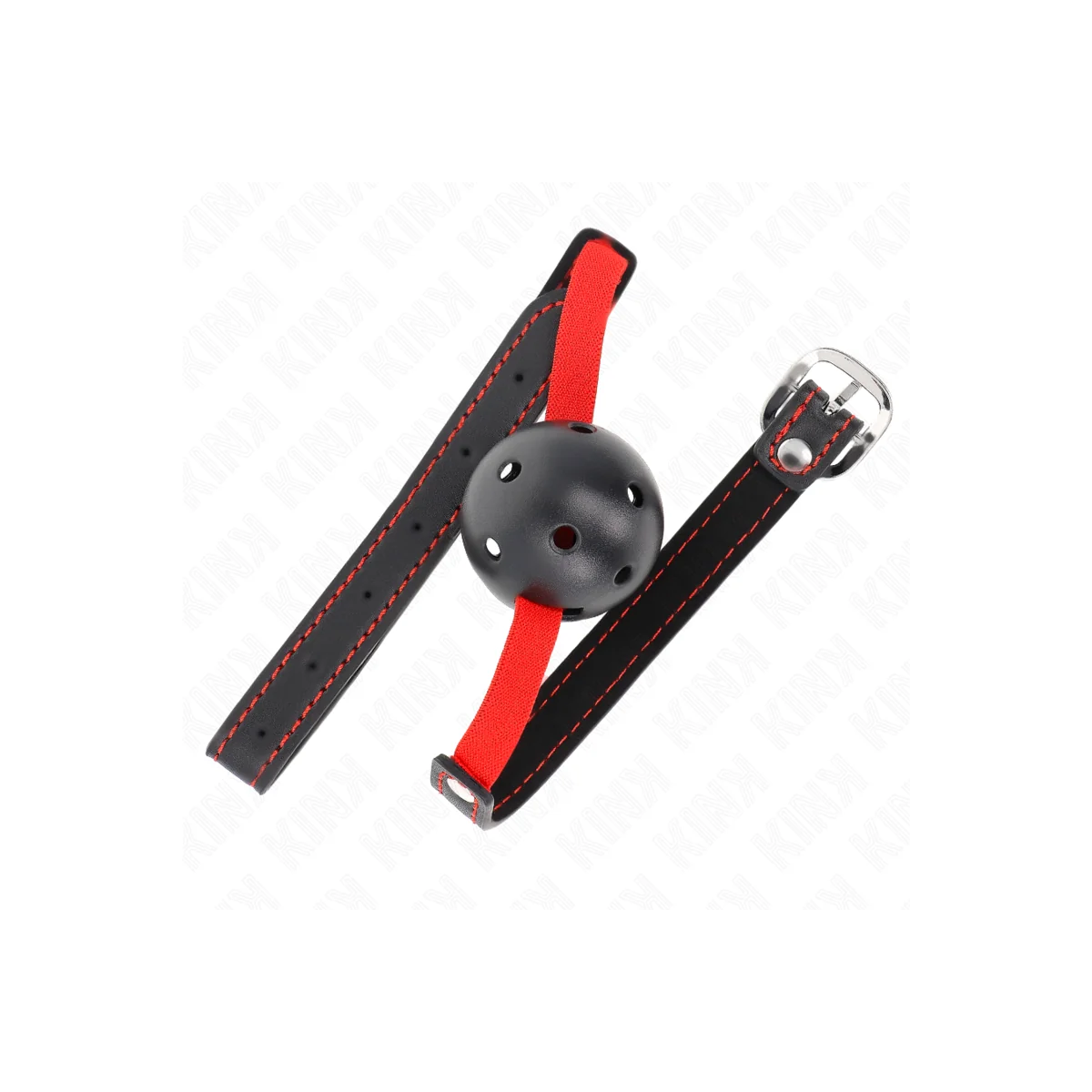 Hohlharter Mund 4,5 cm Knebel mit Elastischem Gürtel 56 X 1,5 cm von Kink Collar & Gag kaufen | Fesselliebe