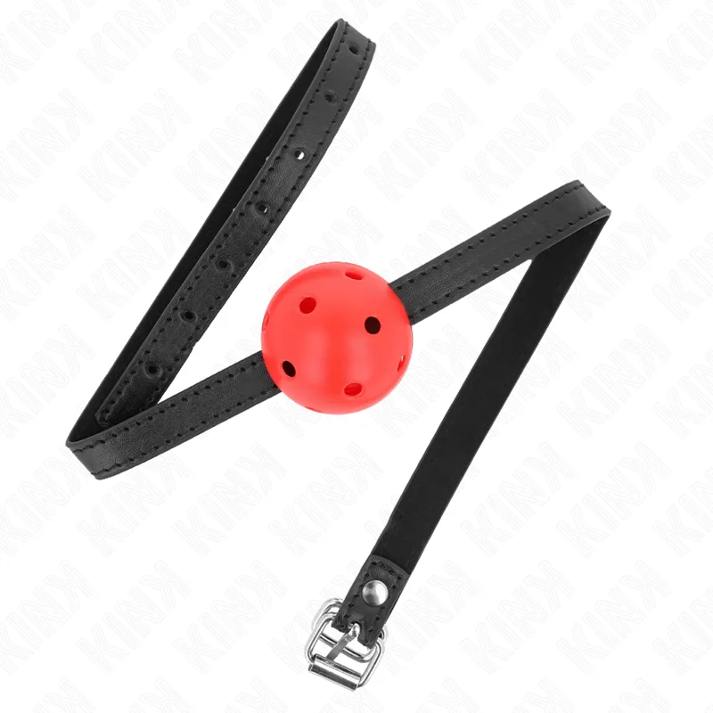 Simplicity Rot Atmungsaktiver 4,5 cm Ballgag 62 X 1,5 cm von Kink Collar & Gag kaufen | Fesselliebe 2