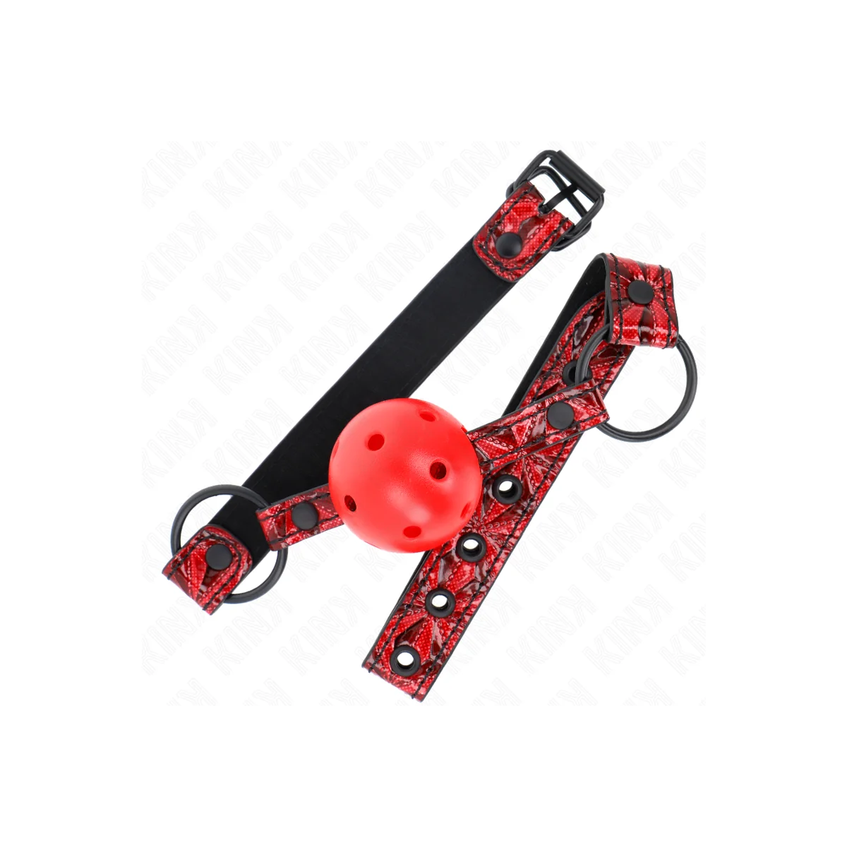 Rautenmuster-Ball 4,5 cm Gag Modell 1 64,5 cm Verstellbar 42-60 cm von Kink Collar & Gag kaufen | Fesselliebe